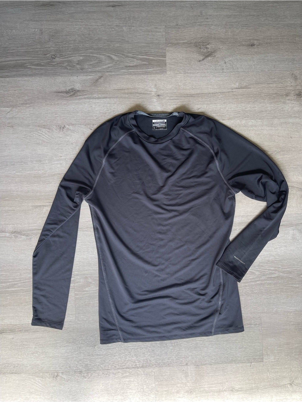 Layer 8 Men’s Long Sleeve Performance Tee - Charcoal Gray